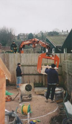 Landscaping a family garden