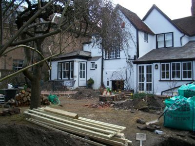 treated soft wood timber arrives for the Arches and for the made to measure trellis panels.