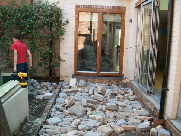 A new sand stone terrace in Withdean Brighton By Arcadia Garden Design