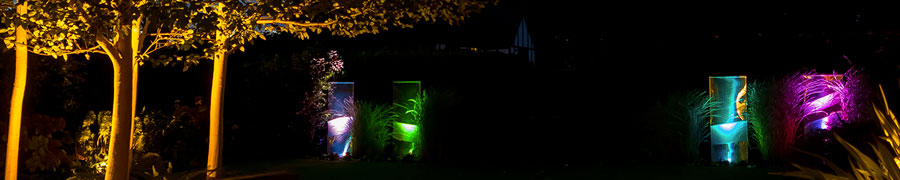 Garden at night