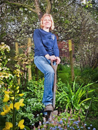 Emily in the garden