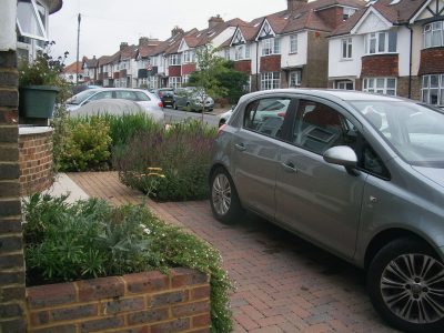 parking with a front garden